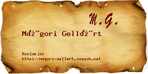 Mágori Gellért névjegykártya